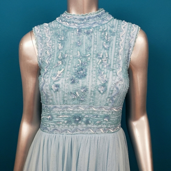 🆕️ 🎬 FROCK & FRILL Tiered Sequin Maxi Dress // (NWT) - Picture 4 of 8